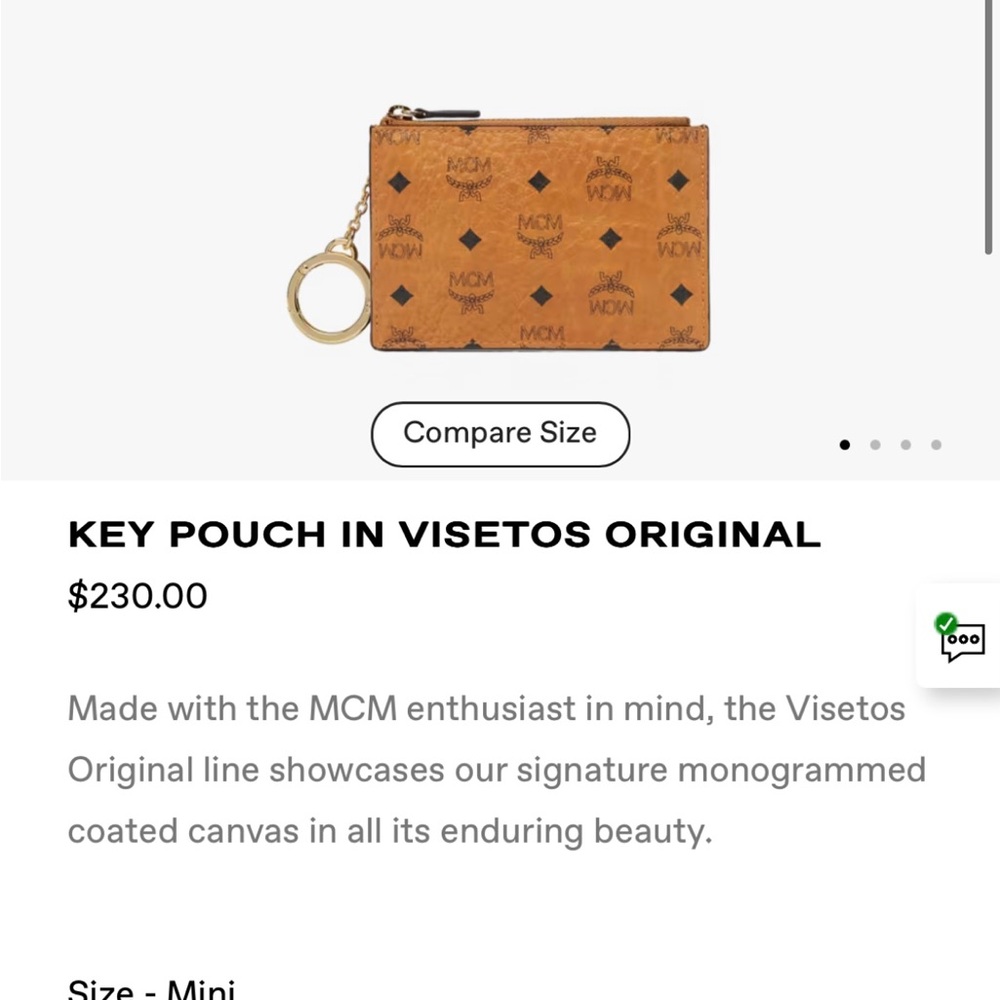SOLD OUT MCM Key Pouch in visetos original